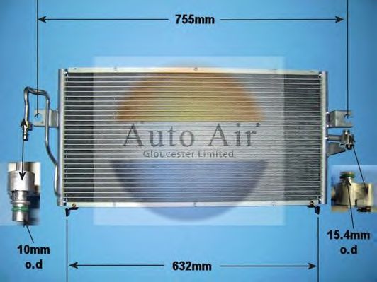 16-1229 AUTO+AIR+GLOUCESTER Air Conditioning Condenser, air conditioning
