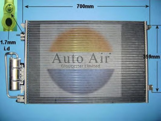 16-1240A AUTO+AIR+GLOUCESTER Air Conditioning Condenser, air conditioning