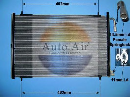 16-1249 AUTO+AIR+GLOUCESTER Air Conditioning Condenser, air conditioning