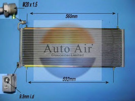 16-1288 AUTO+AIR+GLOUCESTER Air Conditioning Condenser, air conditioning