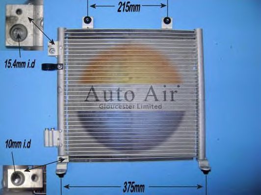 161292 AUTO AIR GLOUCESTER Condenser, air conditioning