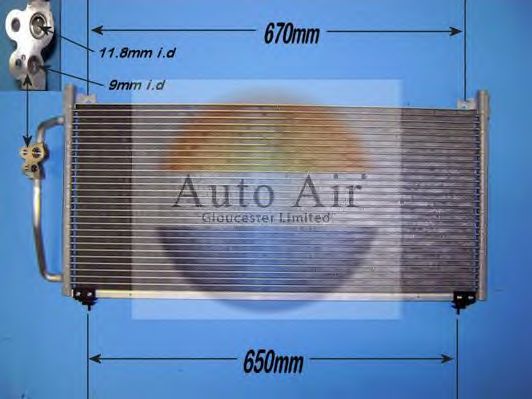 16-1305 AUTO+AIR+GLOUCESTER Condenser, air conditioning