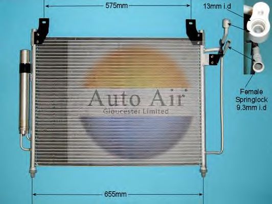 16-1341 AUTO+AIR+GLOUCESTER Air Conditioning Condenser, air conditioning