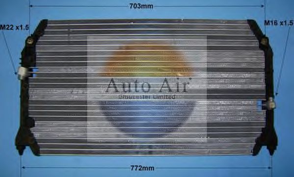 165024 AUTO AIR GLOUCESTER Condenser, air conditioning