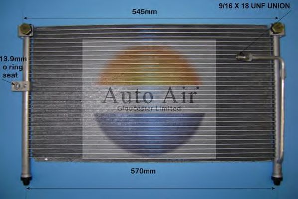 165376 AUTO AIR GLOUCESTER Condenser, air conditioning