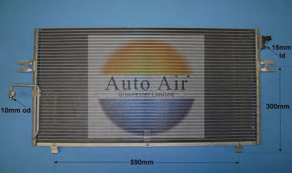 166102 AUTO AIR GLOUCESTER Condenser, air conditioning