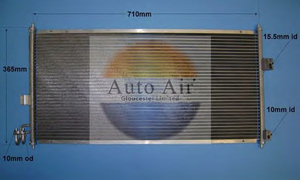 16-6208 AUTO+AIR+GLOUCESTER Air Conditioning Condenser, air conditioning