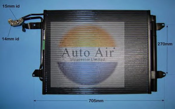 16-6215 AUTO+AIR+GLOUCESTER Condenser, air conditioning
