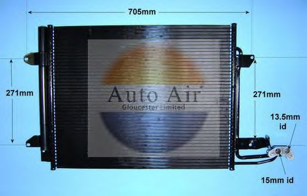 16-6215A AUTO+AIR+GLOUCESTER Condenser, air conditioning