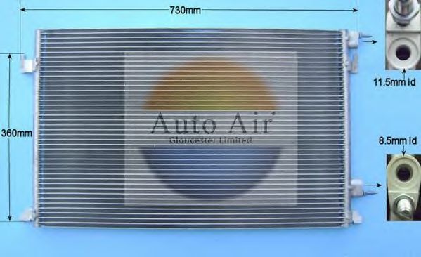 16-6515 AUTO+AIR+GLOUCESTER Air Conditioning Condenser, air conditioning