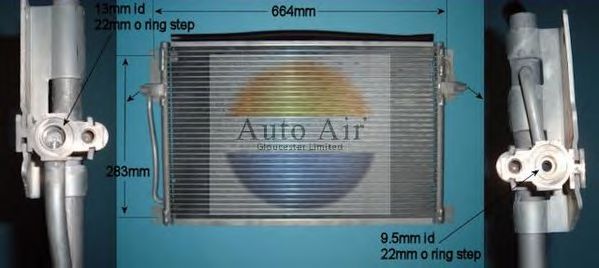16-6542 AUTO+AIR+GLOUCESTER Air Conditioning Condenser, air conditioning