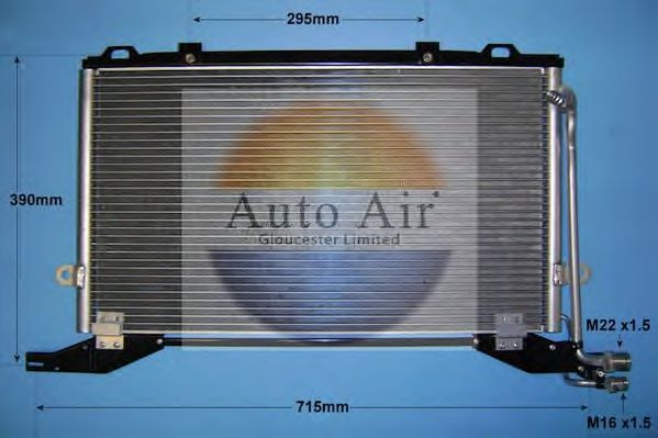 166587 AUTO AIR GLOUCESTER Condenser, air conditioning