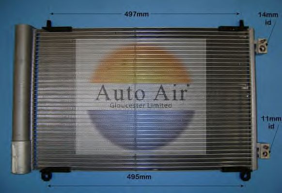 16-8911 AUTO+AIR+GLOUCESTER Condenser, air conditioning