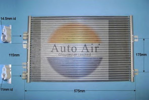 16-9122 AUTO+AIR+GLOUCESTER Air Conditioning Condenser, air conditioning