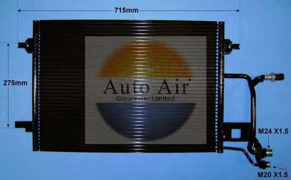 16-9561A AUTO+AIR+GLOUCESTER Condenser, air conditioning