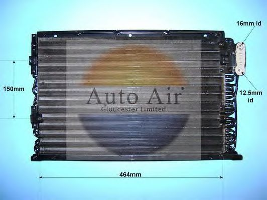 16-9744 AUTO+AIR+GLOUCESTER Air Conditioning Condenser, air conditioning