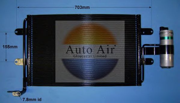 16-9786 AUTO+AIR+GLOUCESTER Air Conditioning Condenser, air conditioning