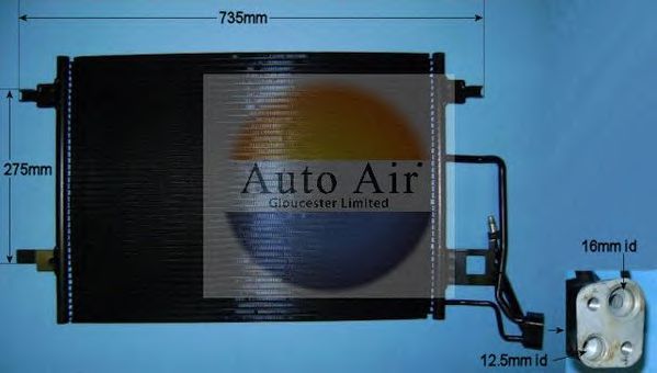 16-9900 AUTO+AIR+GLOUCESTER Air Conditioning Condenser, air conditioning