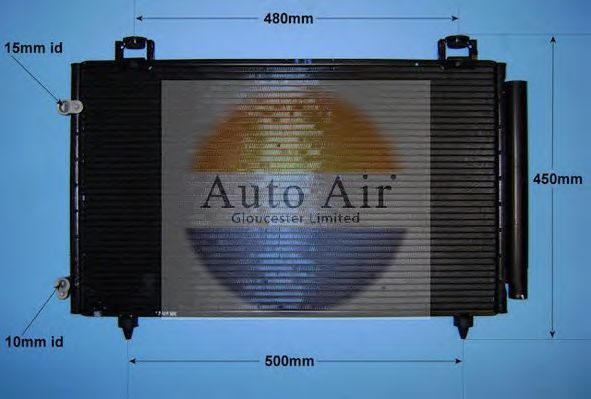 169933 AUTO AIR GLOUCESTER Condenser, air conditioning
