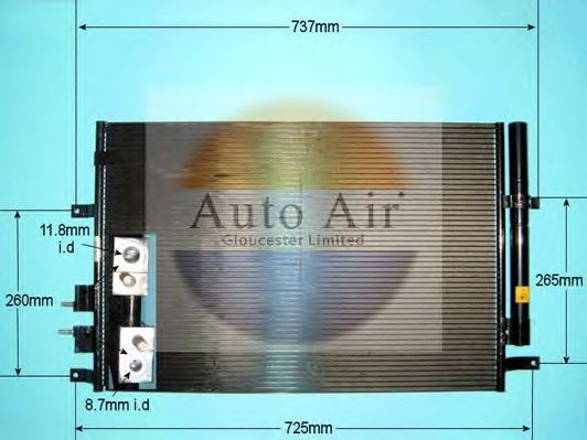 16-9640 AUTO+AIR+GLOUCESTER Condenser, air conditioning