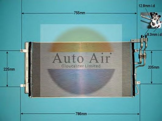 16-1355 AUTO+AIR+GLOUCESTER Condenser, air conditioning