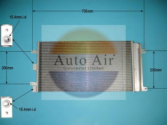 16-9794 AUTO+AIR+GLOUCESTER Condenser, air conditioning