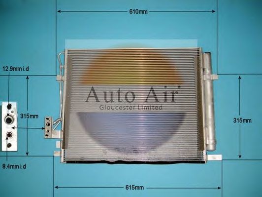16-9806 AUTO+AIR+GLOUCESTER Air Conditioning Condenser, air conditioning