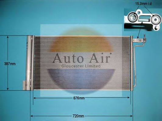 16-6225 AUTO AIR GLOUCESTER Condenser, air conditioning