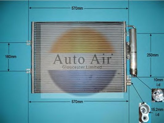 16-9011 AUTO+AIR+GLOUCESTER Air Conditioning Condenser, air conditioning