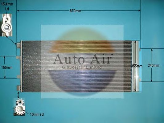 16-9945 AUTO+AIR+GLOUCESTER Air Conditioning Condenser, air conditioning