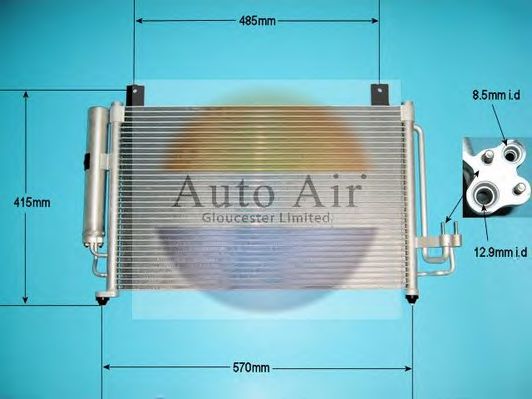 161079 AUTO AIR GLOUCESTER Condenser, air conditioning