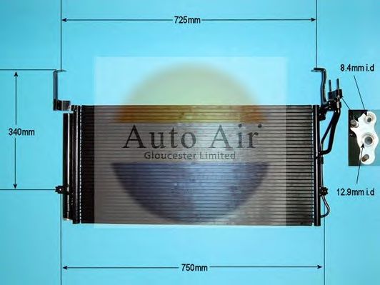 16-1162 AUTO+AIR+GLOUCESTER Condenser, air conditioning