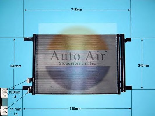 16-1058 AUTO+AIR+GLOUCESTER Condenser, air conditioning