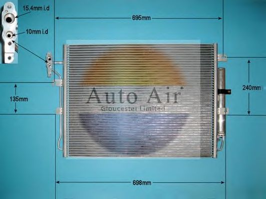 16-1983 AUTO+AIR+GLOUCESTER Klimaanlage Kondensator, Klimaanlage