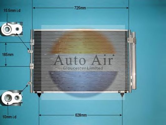 16-1013 AUTO AIR GLOUCESTER Condenser, air conditioning