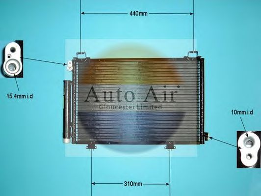 16-1028A AUTO+AIR+GLOUCESTER Condenser, air conditioning