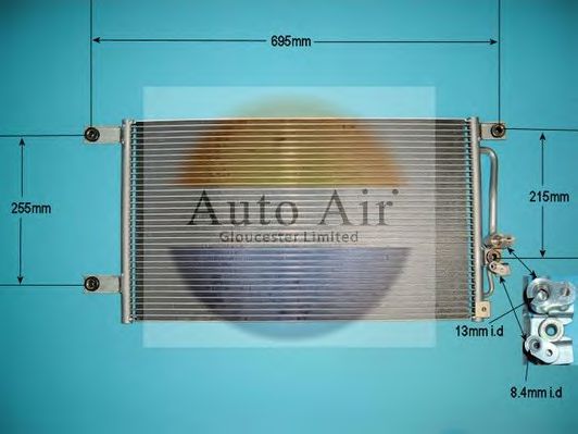 16-1073 AUTO+AIR+GLOUCESTER Klimaanlage Kondensator, Klimaanlage