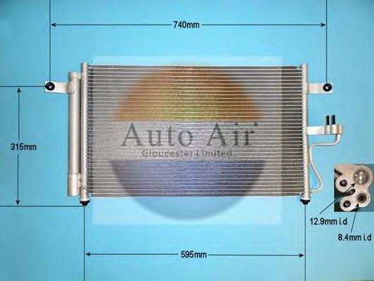 16-1160 AUTO+AIR+GLOUCESTER Condenser, air conditioning