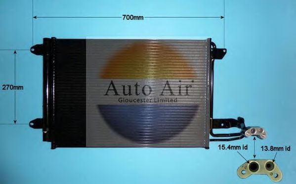 16-1054A AUTO+AIR+GLOUCESTER Condenser, air conditioning
