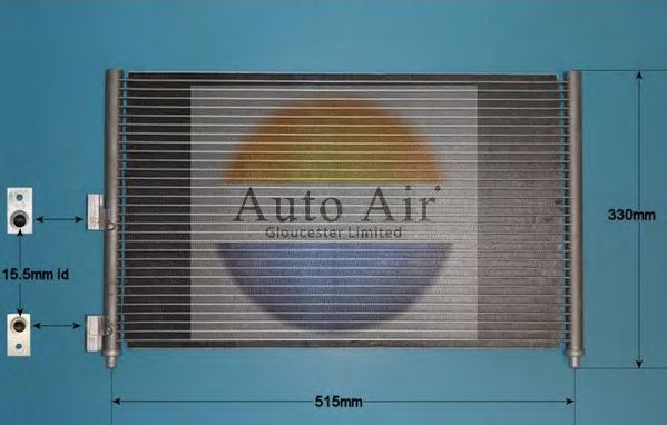 16-1103 AUTO+AIR+GLOUCESTER Air Conditioning Condenser, air conditioning