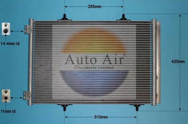 16-1339 AUTO+AIR+GLOUCESTER Air Conditioning Condenser, air conditioning