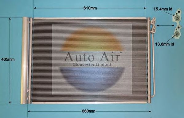16-1358 AUTO AIR GLOUCESTER Condenser, air conditioning
