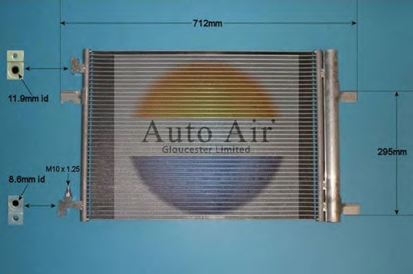 16-1360 AUTO+AIR+GLOUCESTER Air Conditioning Condenser, air conditioning