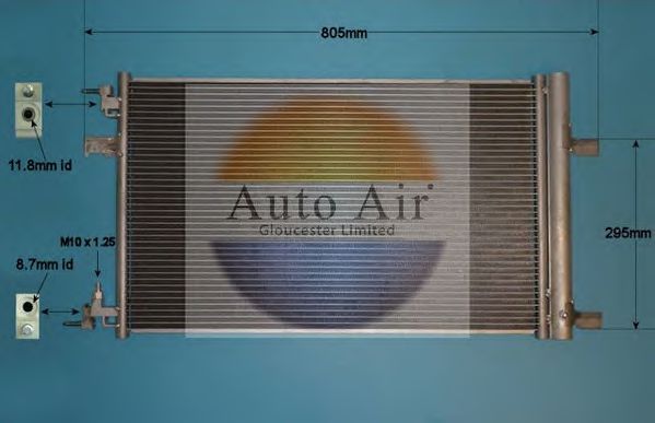 16-1361 AUTO+AIR+GLOUCESTER Condenser, air conditioning