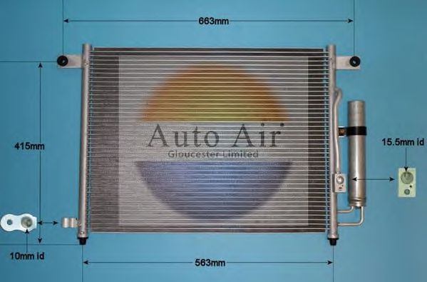 162050 AUTO AIR GLOUCESTER Condenser, air conditioning