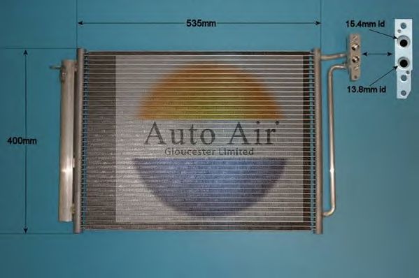166100 AUTO AIR GLOUCESTER Condenser, air conditioning
