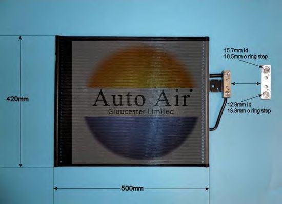 166599 AUTO AIR GLOUCESTER Kondensator, Klimaanlage