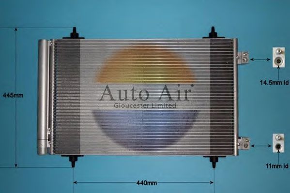 16-9642 AUTO+AIR+GLOUCESTER Condenser, air conditioning