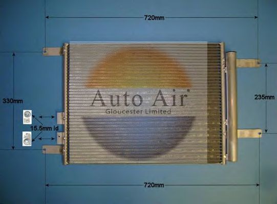 16-9682 AUTO+AIR+GLOUCESTER Air Conditioning Condenser, air conditioning