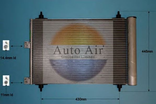 16-9702 AUTO+AIR+GLOUCESTER Air Conditioning Condenser, air conditioning